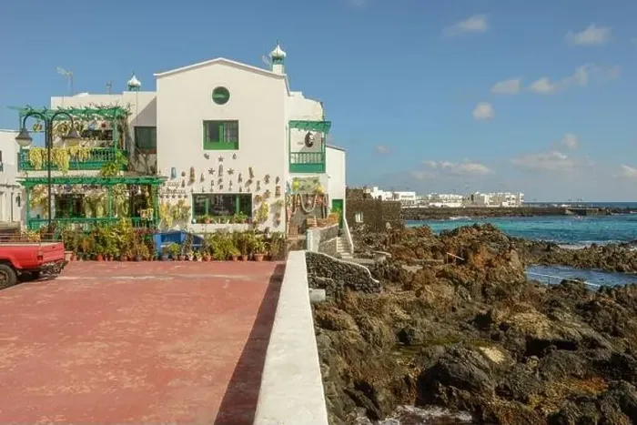 Framed Print : Punta Mujeres, Spain - 18 January 2021: the village of Punta Mujeres on Lanzarote island in Spain