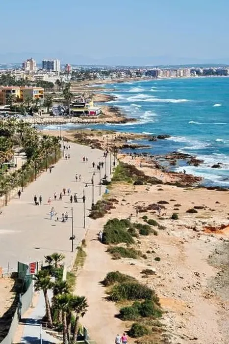 Framed Print : Punta Prima seaside. Costa Blanca. Spain Framed Print : Punta Prima seaside. Costa Blanca. Spain