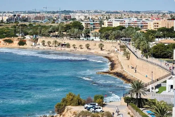 Framed Print : Punta Prima seaside. Costa Blanca. Spain Framed Print : Punta Prima seaside. Costa Blanca. Spain