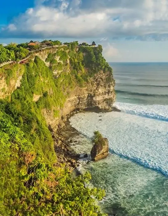 Framed Print : Pura Luhur Uluwatu temple, Bali, Indonesia. Amazing landscape - cliff with blue sky and sea Framed Print : Pura Luhur Uluwatu temple, Bali, Indonesia. Amazing landscape - cliff with blue sky and sea