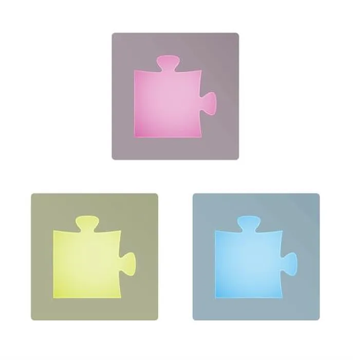 Framed Print : puzzle icon
