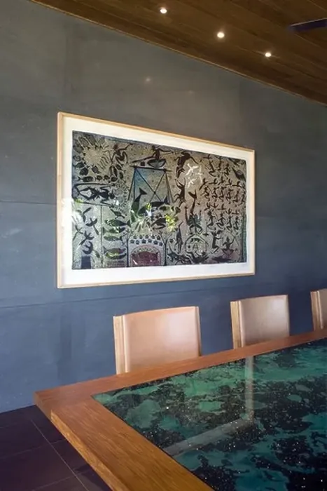 Framed Print : qualia resort. local artist dennis nona Framed Print : qualia resort. local artist dennis nona