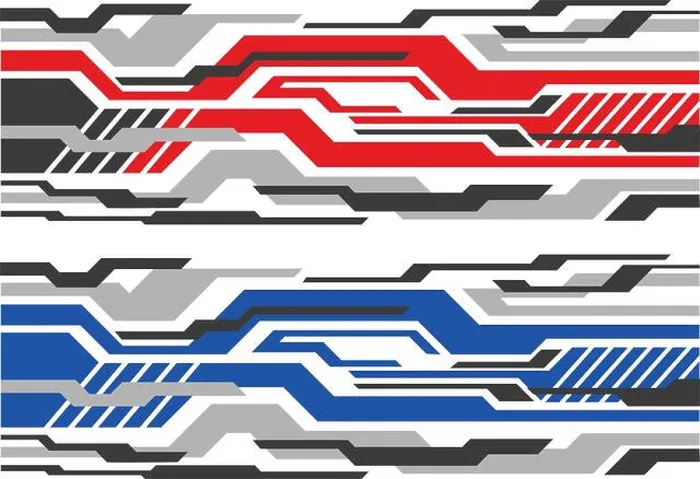 Framed Print : racing car body wrap sticker design vector Framed Print : racing car body wrap sticker design vector