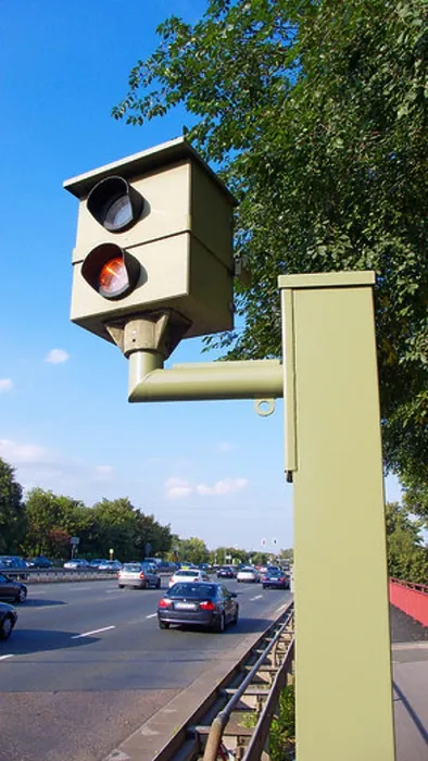 Framed Print : radar control, speed camera at a traffic road, measuring of the permissible speed limit Framed Print : radar control, speed camera at a traffic road, measuring of the permissible speed limit