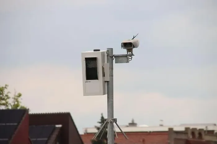 Framed Print : Radar photo camera on N207 road at Waddinxveen in Netherlands, good for millions of fines per year Framed Print : Radar photo camera on N207 road at Waddinxveen in Netherlands, good for millions of fines per year