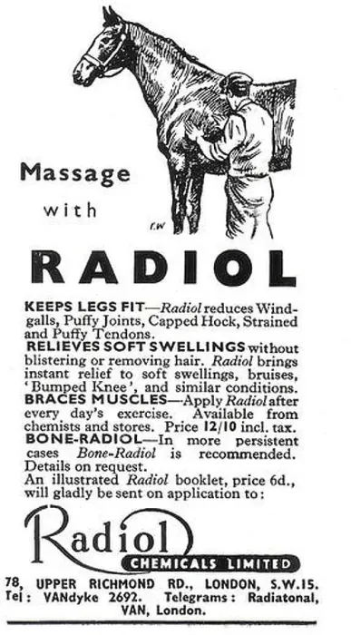 Framed Print : Radiol Chemicals Ltd horse equestrian care product advert, advertising in Country Life magazine UK 1951 Framed Print : Radiol Chemicals Ltd horse equestrian care product advert, advertising in Country Life magazine UK 1951