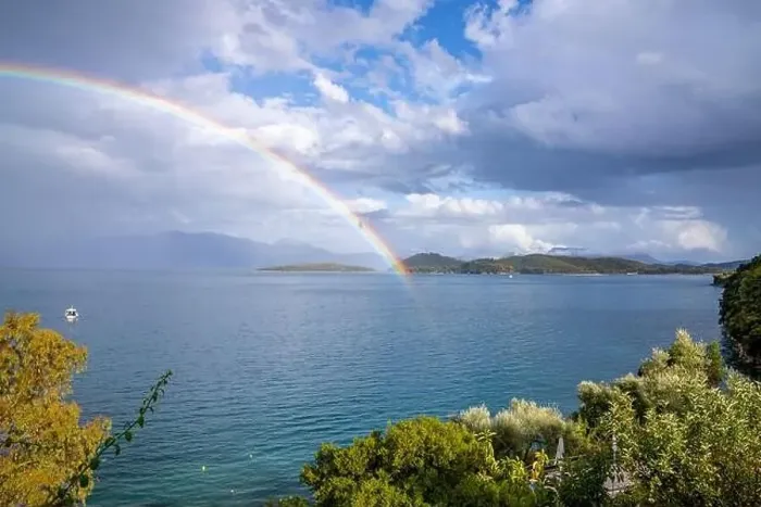 Framed Print : Rainbow over sea Framed Print : Rainbow over sea