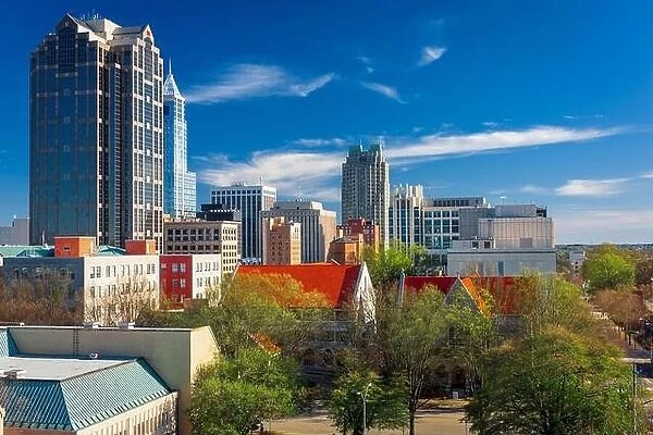 Raleigh, North Carolina, USA downtown city skyline in the daytime