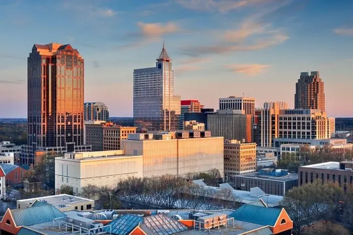 Framed Print : Raleigh, North Carolina, USA downtown city skyline at dusk Framed Print : Raleigh, North Carolina, USA downtown city skyline at dusk