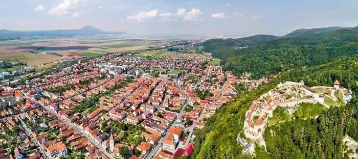 Framed Print : Rasnov Town and Fortress in Romania Framed Print : Rasnov Town and Fortress in Romania