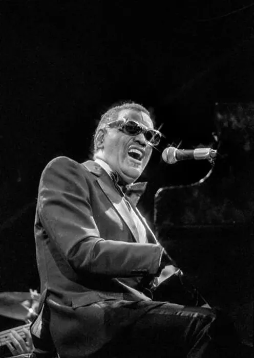 Framed Print : Ray Charles performing at the 1982 Capital Radio Jazz Festival in Knebworth, Hertfordshire, England Framed Print : Ray Charles performing at the 1982 Capital Radio Jazz Festival in Knebworth, Hertfordshire, England
