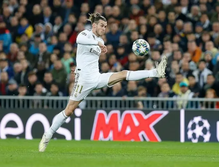 Framed Print : Real Madrid CF's Gareth Bale seen in action during the UEFA Champions League match Framed Print : Real Madrid CF's Gareth Bale seen in action during the UEFA Champions League match