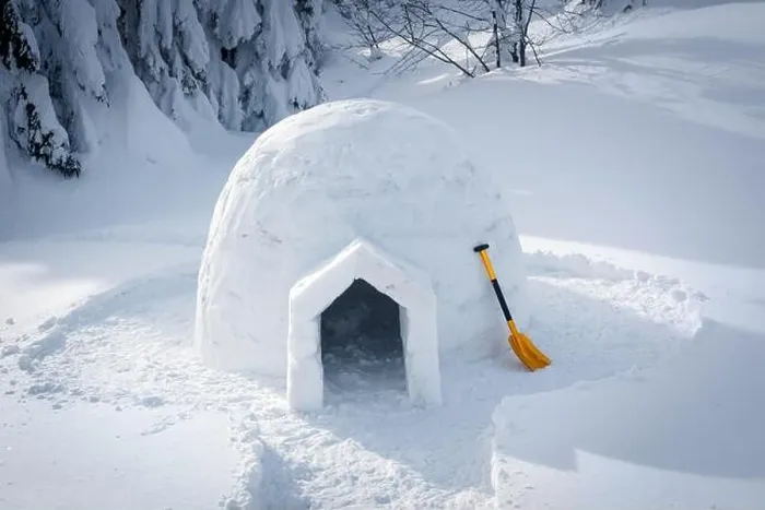Framed Print : Real snow igloo house in the winter Carpathian mountains. Snow-covered firs on the background Framed Print : Real snow igloo house in the winter Carpathian mountains. Snow-covered firs on the background