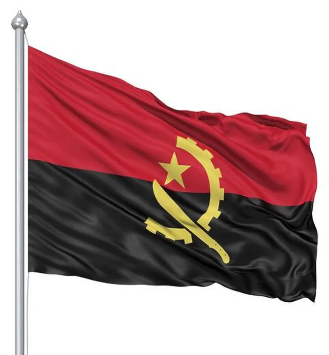 Framed Print : Realistic 3d flag of Angola fluttering in the wind Framed Print : Realistic 3d flag of Angola fluttering in the wind