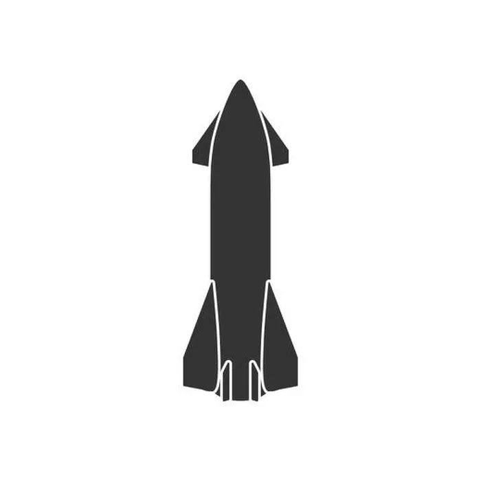 Framed Print : Realistic vector icon of the Starship prototype spaceship