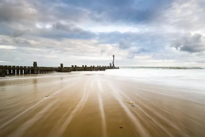 Framed Print : Receding waves on Overstrand beach- Overstrand, October 2016 Framed Print : Receding waves on Overstrand beach- Overstrand, October 2016