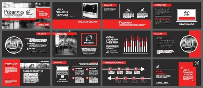 Framed Print : Red and black slide presentation templates background. Infographic business elements. Use for flyer, brochure, leaflet, corporate, marketing, advertis Framed Print : Red and black slide presentation templates background. Infographic business elements. Use for flyer, brochure, leaflet, corporate, marketing, advertis