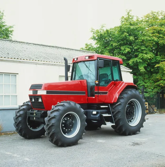 Framed Print : A red coloured tractor Framed Print : A red coloured tractor