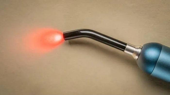 Framed Print : red an infrared light therapy - a small torch light for local treatment and pain relief Framed Print : red an infrared light therapy - a small torch light for local treatment and pain relief