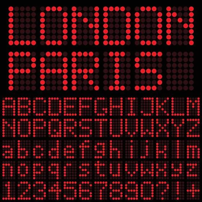 Framed Print : Red LED Letters and Numbers Framed Print : Red LED Letters and Numbers