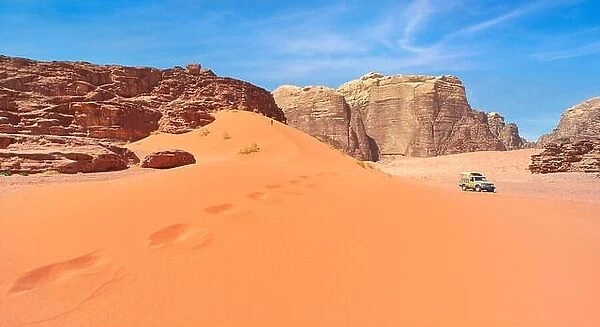 Red Sand Dunes, Wadi Rum Desert, Jordan