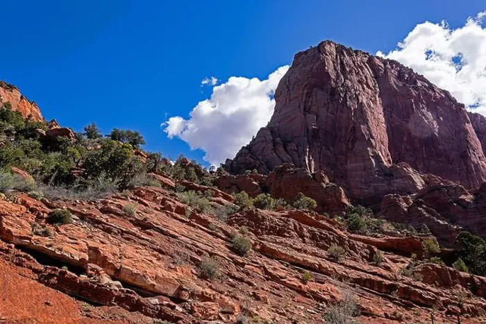 Framed Print : Red Sandstone cliffs in Southern Utah near St. George near Zion National Park Framed Print : Red Sandstone cliffs in Southern Utah near St. George near Zion National Park