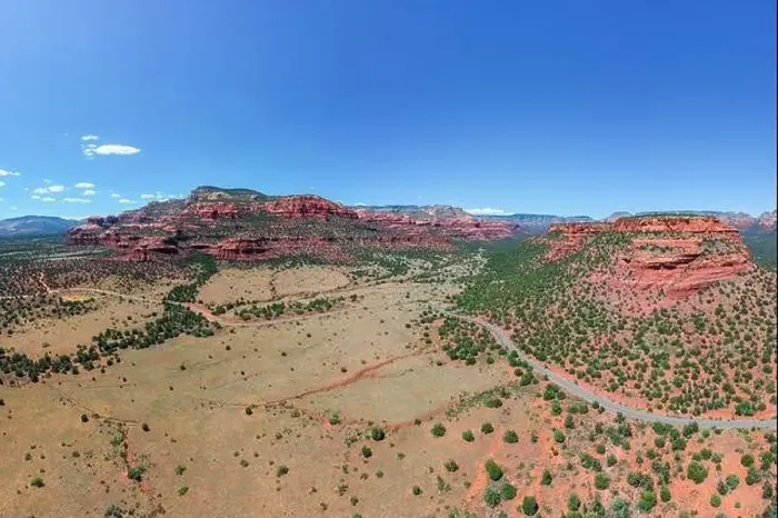 Framed Print : A Red Sedona Canyon captured from an Aerial Drone at an altitude of 40 meters Framed Print : A Red Sedona Canyon captured from an Aerial Drone at an altitude of 40 meters
