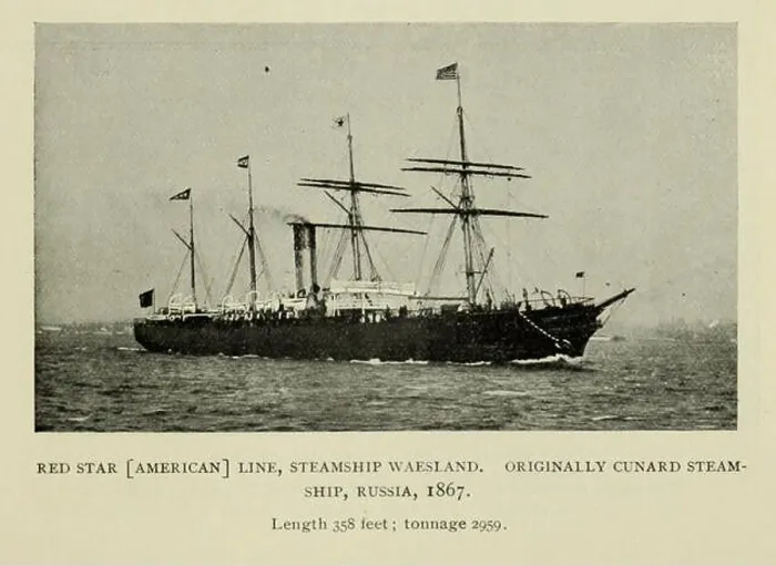 Framed Print : Red Star [American] Line, Steamship