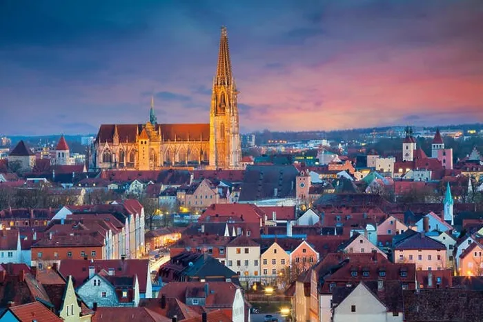 Framed Print : Regensburg. Image of unesco heritage and historic bavarian city Regensburg Framed Print : Regensburg. Image of unesco heritage and historic bavarian city Regensburg