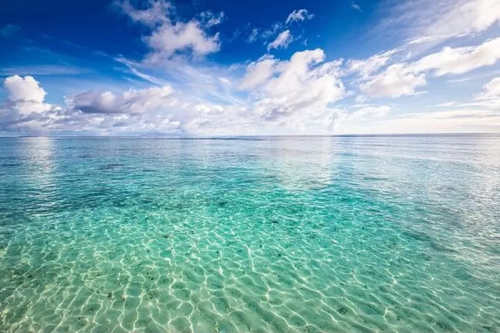 Framed Print : Relaxing seascape with wide horizon of the sky and the sea. Tropical ocean view, calm, tranquil lagoon, shallow water, horizon. Inspire nature Framed Print : Relaxing seascape with wide horizon of the sky and the sea. Tropical ocean view, calm, tranquil lagoon, shallow water, horizon. Inspire nature