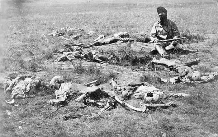 Framed Print : The remains of dead Crow Indians killed and scalped by Piegan Blackfeet c. 1874 Framed Print : The remains of dead Crow Indians killed and scalped by Piegan Blackfeet c. 1874