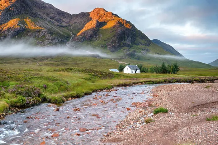 Framed Print : A remote mountain bothy at the foot of Glencoe in the Scottish Highlands Framed Print : A remote mountain bothy at the foot of Glencoe in the Scottish Highlands
