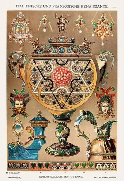 Framed Print : Renaissance Ornamentation Framed Print : Renaissance Ornamentation