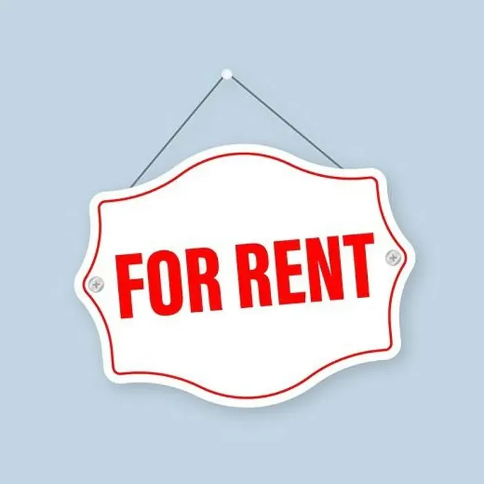 Framed Print : For rent sign. Isolated vector illustration. Vector illustration design. Design element Framed Print : For rent sign. Isolated vector illustration. Vector illustration design. Design element