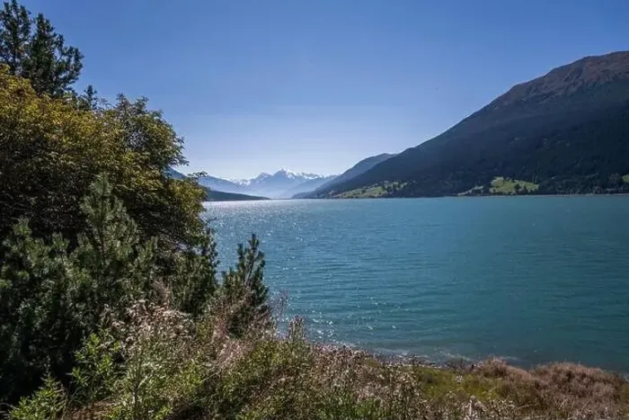 Framed Print : Resia Lake in Italian Tyrol Framed Print : Resia Lake in Italian Tyrol