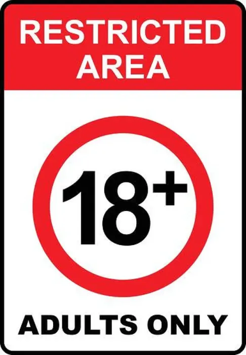 Framed Print : Restricted area, 18+, adults only sign, vector illustration Framed Print : Restricted area, 18+, adults only sign, vector illustration