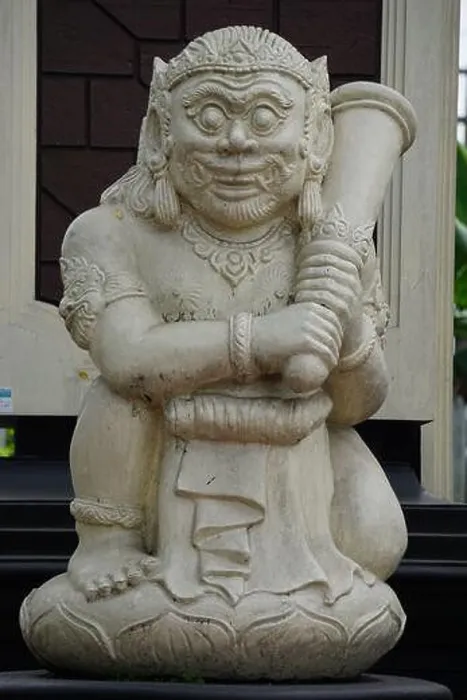Framed Print : Retjo pentung statue. Reco pentung (Dwarapala) is a statue shaped like an astral creature Framed Print : Retjo pentung statue. Reco pentung (Dwarapala) is a statue shaped like an astral creature