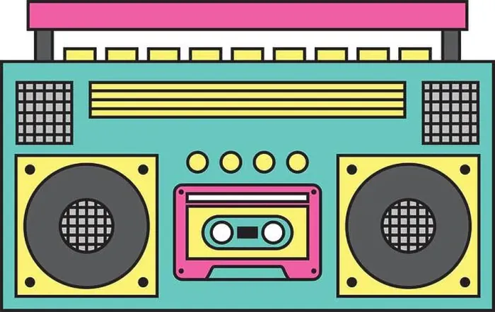 Framed Print : retro stereo cassette player music recorder Framed Print : retro stereo cassette player music recorder