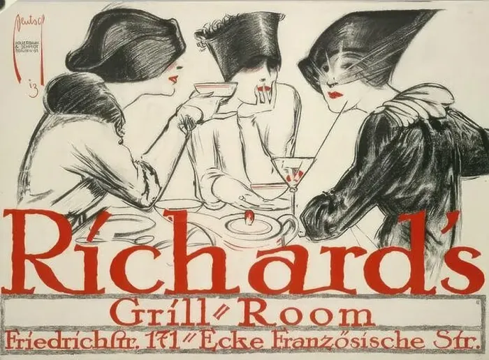 Framed Print : Richard's Grill Room, Friedrichstr Framed Print : Richard's Grill Room, Friedrichstr