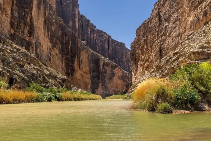 Framed Print : The Rio Grande River in the Santa Elena Canyon, Big Bend National Park Texas Framed Print : The Rio Grande River in the Santa Elena Canyon, Big Bend National Park Texas