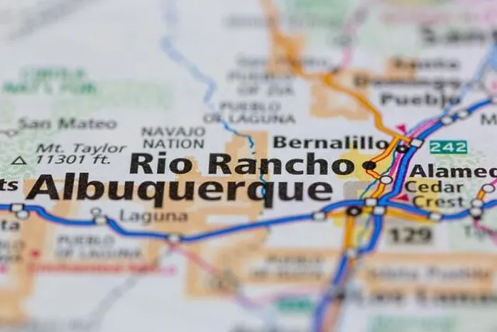 Framed Print : Rio Rancho New Mexico USA shown on a Geography map or road ma Framed Print : Rio Rancho New Mexico USA shown on a Geography map or road ma