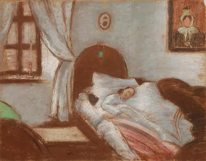 Framed Print : Rippl's painting, My Dear Mother in Ill Health Framed Print : Rippl's painting, My Dear Mother in Ill Health