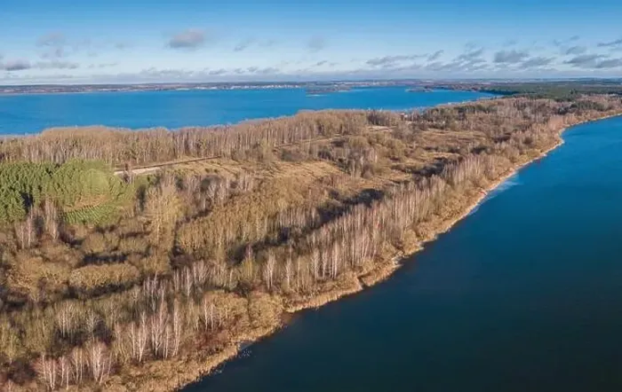 Framed Print : rivers and lakes in the forest. Late fall. Shot on a drone Framed Print : rivers and lakes in the forest. Late fall. Shot on a drone