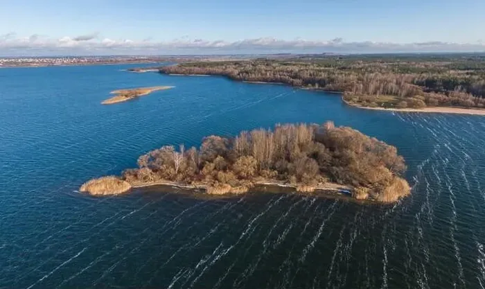 Framed Print : rivers and lakes in the forest. Late fall. Shot on a drone Framed Print : rivers and lakes in the forest. Late fall. Shot on a drone