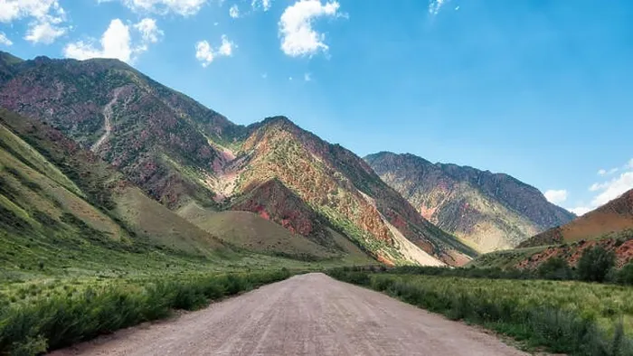 Framed Print : Road to Kyzyl-Oi, Kyrgyzstan taken in August 2018 Framed Print : Road to Kyzyl-Oi, Kyrgyzstan taken in August 2018