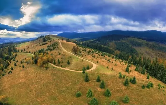 Framed Print : The road in the mountain forest. A wonderful autumn landscape. Drone view. Concept, freedom and travel Framed Print : The road in the mountain forest. A wonderful autumn landscape. Drone view. Concept, freedom and travel