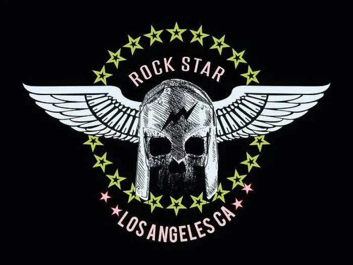 Framed Print : Rock star. Spartan skull with wings t-shirt design Framed Print : Rock star. Spartan skull with wings t-shirt design
