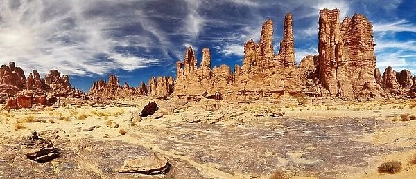 Rocks of Sahara Desert, Tassili N'Ajjer, Algeria