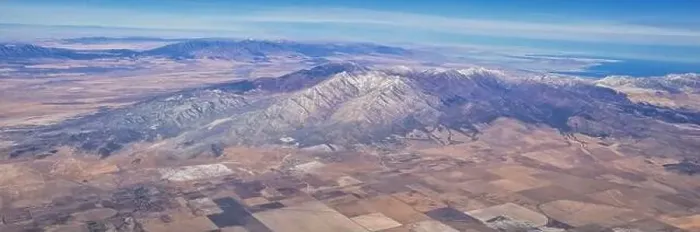Framed Print : Rocky Mountains, Oquirrh range aerial views Framed Print : Rocky Mountains, Oquirrh range aerial views