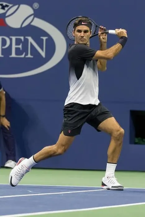 Framed Print : Roger Federer (SWI) competing at the 2017 US Open Tennis Championships Framed Print : Roger Federer (SWI) competing at the 2017 US Open Tennis Championships
